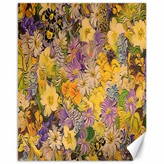 Spring Flowers Effect Canvas 11  x 14  (Unframed)