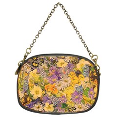 Spring Flowers Effect Chain Purse (Two Sided) 