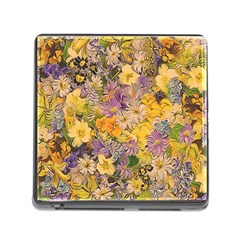 Spring Flowers Effect Memory Card Reader with Storage (Square)