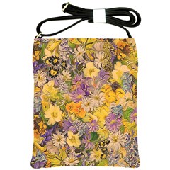 Spring Flowers Effect Shoulder Sling Bag