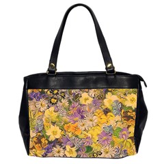 Spring Flowers Effect Oversize Office Handbag (Two Sides)
