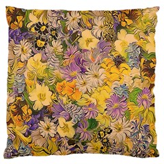 Spring Flowers Effect Large Cushion Case (two Sided)  by ImpressiveMoments