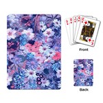 Spring Flowers Blue Playing Cards Single Design Back