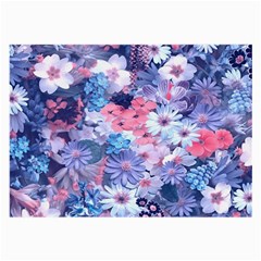 Spring Flowers Blue Glasses Cloth (large) by ImpressiveMoments