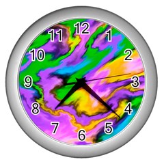 Crazy Effects  Wall Clock (Silver)