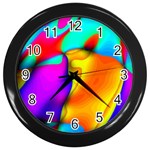 Crazy Effects Wall Clock (Black) Front