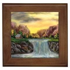 Brentons Waterfall - Ave Hurley - Artrave - Framed Ceramic Tile by ArtRave2