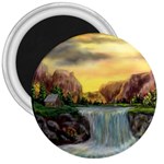 Brentons Waterfall - Ave Hurley - ArtRave - 3  Button Magnet Front