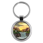 Brentons Waterfall - Ave Hurley - ArtRave - Key Chain (Round) Front