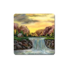 Brentons Waterfall - Ave Hurley - Artrave - Magnet (square)