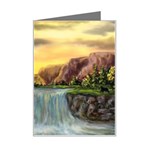 Brentons Waterfall - Ave Hurley - ArtRave - Mini Greeting Card Left