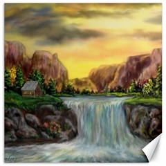 Brentons Waterfall - Ave Hurley - Artrave - Canvas 16  X 16  (unframed) by ArtRave2