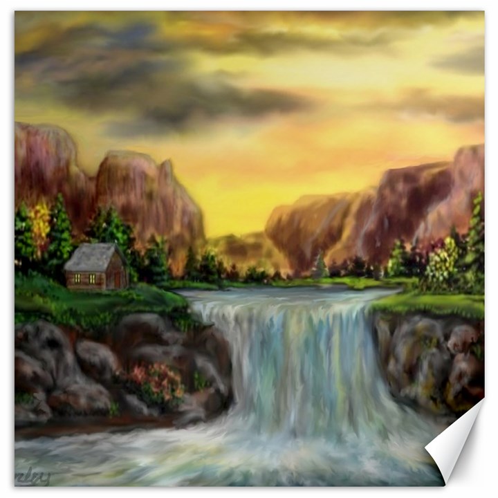 Brentons Waterfall - Ave Hurley - ArtRave - Canvas 20  x 20  (Unframed)