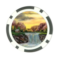 Brentons Waterfall - Ave Hurley - Artrave - Poker Chip by ArtRave2