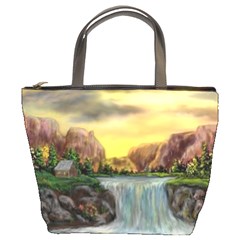 Brentons Waterfall - Ave Hurley - Artrave - Bucket Handbag