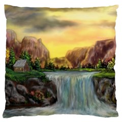 Brentons Waterfall - Ave Hurley - Artrave - Large Cushion Case (two Sided) 