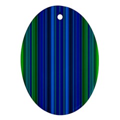 Strips Oval Ornament