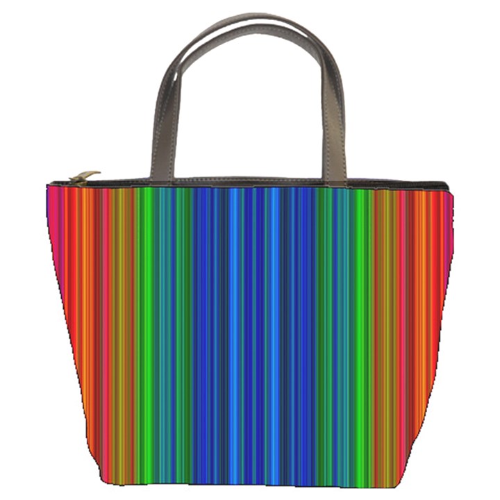 Strips Bucket Handbag