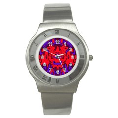 Abstract Stainless Steel Watch (slim) by Siebenhuehner