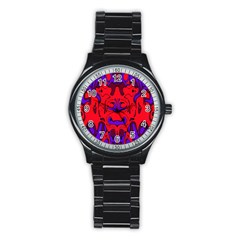 Abstract Sport Metal Watch (black) by Siebenhuehner