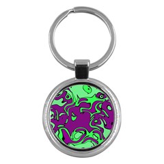 Abstract Key Chain (round)