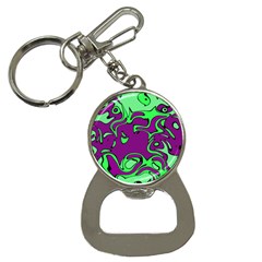 Abstract Bottle Opener Key Chain