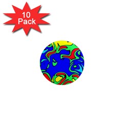 Abstract 1  Mini Button Magnet (10 Pack) by Siebenhuehner