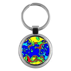 Abstract Key Chain (round) by Siebenhuehner