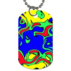 Abstract Dog Tag (one Sided) by Siebenhuehner