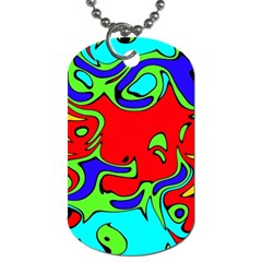 Abstract Dog Tag (two-sided)  by Siebenhuehner