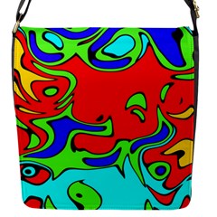 Abstract Flap Closure Messenger Bag (small) by Siebenhuehner