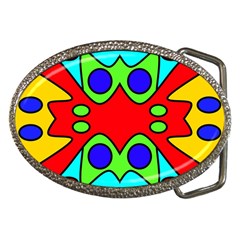 Abstract Belt Buckle (oval) by Siebenhuehner