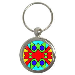 Abstract Key Chain (round) by Siebenhuehner