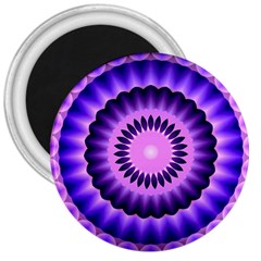 Mandala 3  Button Magnet by Siebenhuehner