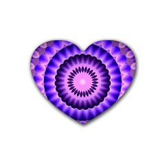 Mandala Drink Coasters 4 Pack (heart)  by Siebenhuehner