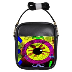 Abstract Girl s Sling Bag by Siebenhuehner