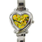 Abstract Heart Italian Charm Watch  Front