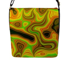 Abstract Flap Closure Messenger Bag (large) by Siebenhuehner