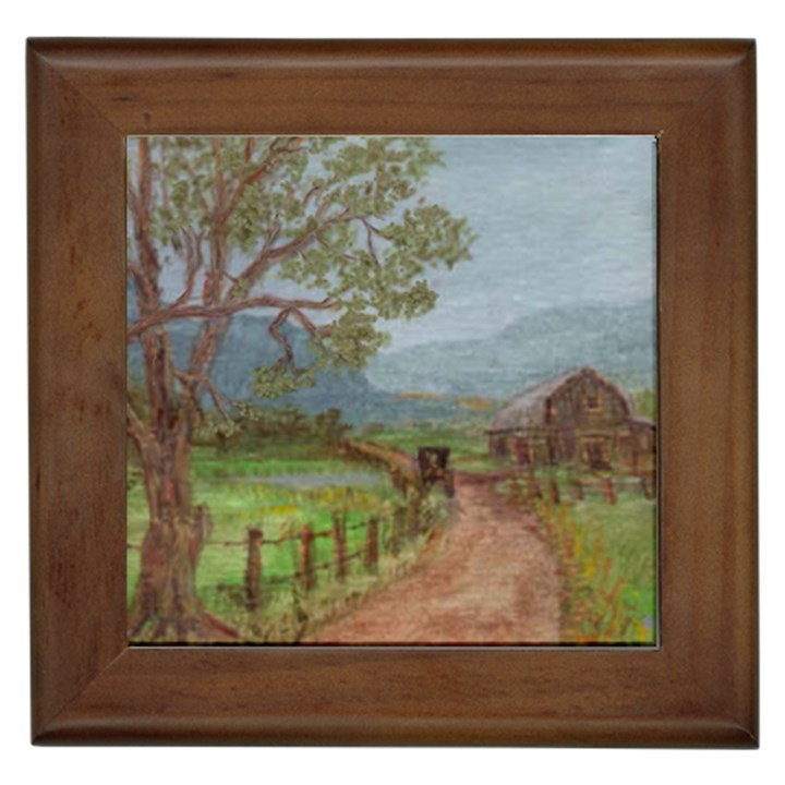  Amish Buggy Going Home  by Ave Hurley of ArtRevu ~ Framed Tile