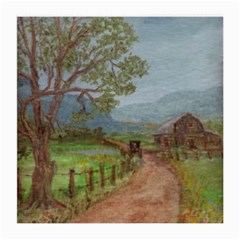  amish Buggy Going Home  By Ave Hurley Of Artrevu   Medium Glasses Cloth