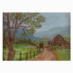  amish Buggy Going Home  By Ave Hurley Of Artrevu   Large Glasses Cloth