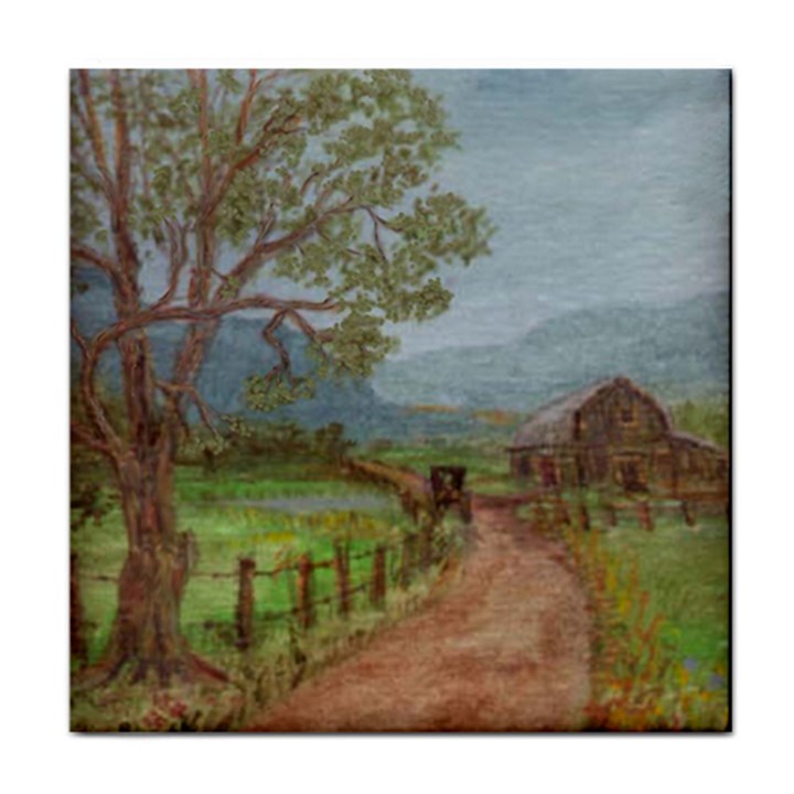  Amish Buggy Going Home  by Ave Hurley of ArtRevu ~ Face Towel