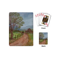  amish Buggy Going Home  By Ave Hurley Of Artrevu   Playing Cards (mini) by ArtRave2