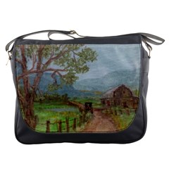  amish Buggy Going Home  By Ave Hurley Of Artrevu   Messenger Bag