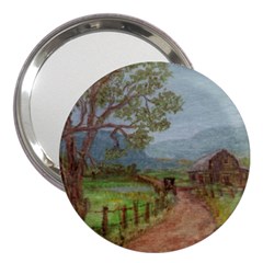  amish Buggy Going Home  By Ave Hurley Of Artrevu   3  Handbag Mirror