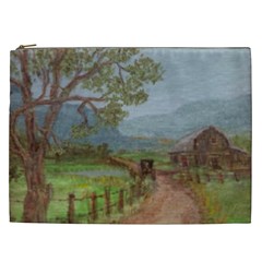  amish Buggy Going Home  By Ave Hurley Of Artrevu   Cosmetic Bag (xxl)