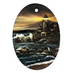  bridget s Lighthouse   By Ave Hurley Of Artrevu   Ornament (oval)