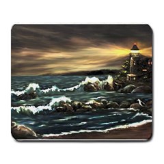  bridget s Lighthouse   By Ave Hurley Of Artrevu   Large Mousepad by ArtRave2