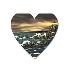  bridget s Lighthouse   By Ave Hurley Of Artrevu   Magnet (heart)