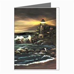  bridget s Lighthouse   By Ave Hurley Of Artrevu   Greeting Cards (pkg Of 8)